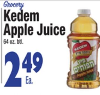 King Kullen Kedem apple juice offer