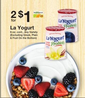 The Fresh Grocer La yogurt offer