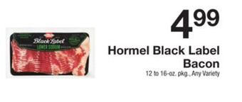The Fresh Grocer Black label bacon offer