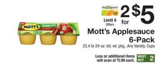 The Fresh Grocer Applesauce 6-pack offer