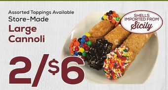 DeCicco & Sons Large cannoli offer