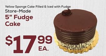 DeCicco & Sons 5" fudge cake offer