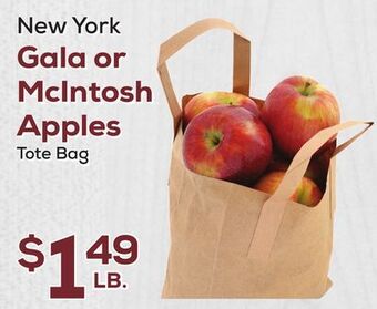 DeCicco & Sons Gala or mcintosh apples tote bag offer