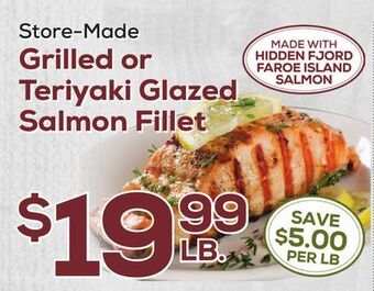 DeCicco & Sons Grilled or teriyaki glazed salmon fillet offer