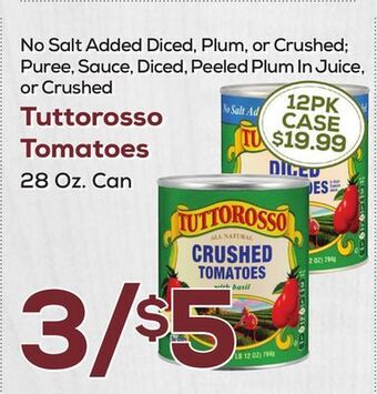 DeCicco & Sons Tuttorosso tomatoes offer