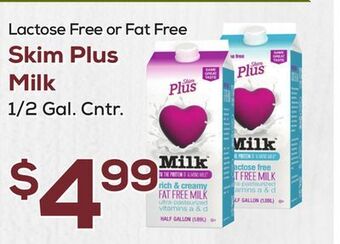 DeCicco & Sons Skim plus milk offer