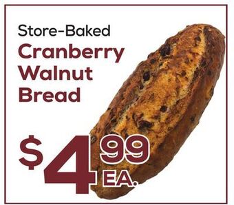 DeCicco & Sons Cranberry walnut bread offer
