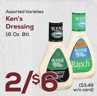DeCicco & Sons Ken's dressing offer