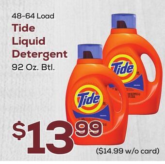 DeCicco & Sons Tide liquid detergent offer