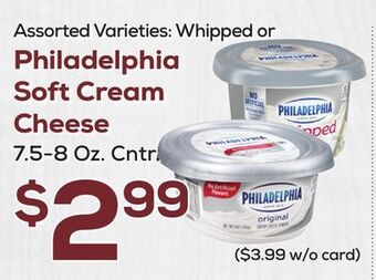 DeCicco & Sons Philadelphia soft cream cheese offer