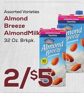 DeCicco & Sons Almond breeze almondmilk offer