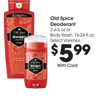 Kroger Old spice deodorant offer