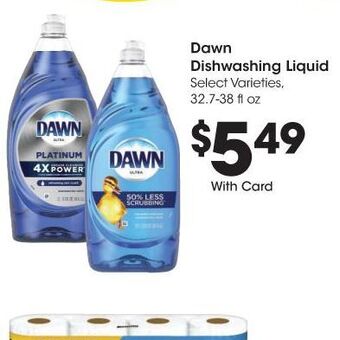 Kroger Dawn dishwashing liquid offer