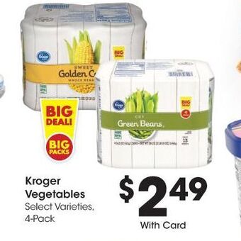 Kroger Kroger vegetables offer