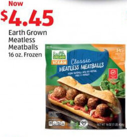 Aldi Earth Grown Meatless Meatballs 16 oz. offer