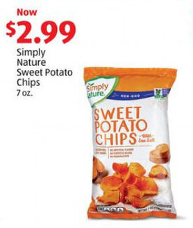 Aldi Simply Nature Sweet Potato Chips offer