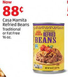 Aldi Casa Mamita Refried Beans Traditional or Fat Free 16 oz. offer