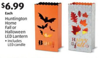Aldi Huntington Home Fall or Halloween Led Lantern offer