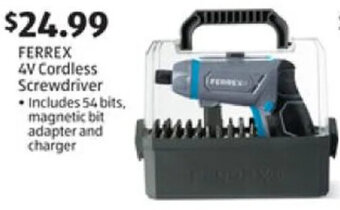 Aldi Ferrex 4V Cordless Screwdriver offer