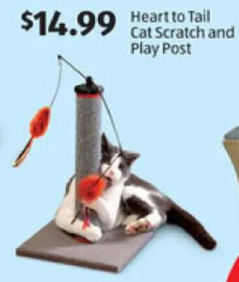 Aldi Heart to Tail Cat Scratch and Play Post offer