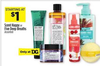 Dollar General Scent happy or five deep breaths offer