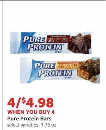 Fareway Pure protein bars offer