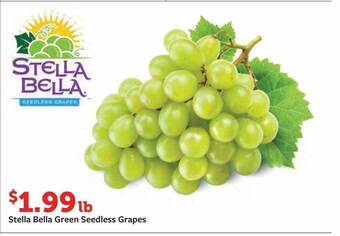 Fareway Stella bella green seedless grapes offer