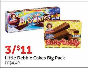 Fareway Little debbie cakes big pack offer
