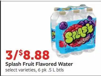 Fareway Splash fruit flavored water offer