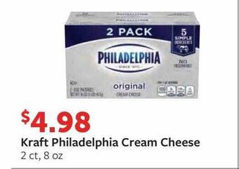 Fareway Kraft philadelphia cream cheese offer