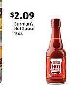 Aldi Burman's hot sauce offer