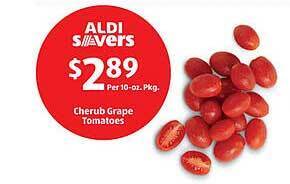 Aldi Cherub grape tomatoes offer