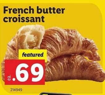 Lidl French butter croissant offer