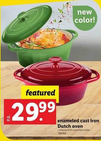 Lidl Enameled cast iron dutch oven offer