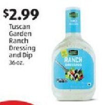Aldi Tuscan Garden Ranch Dressing and Dip 36 oz. offer