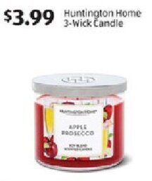 Aldi Huntington Home 3-Wick Candle offer