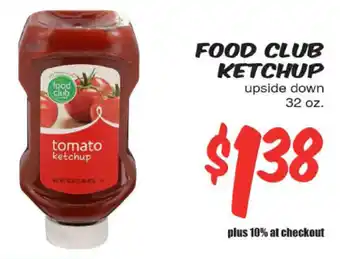 Top Value Supermarket Food Club Ketchup offer