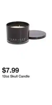 TJ Maxx 12oz skull candle offer