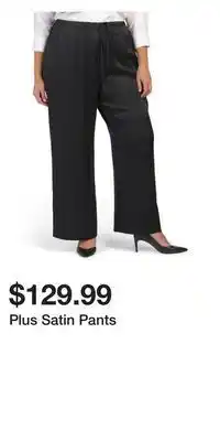 TJ Maxx Plus satin pants offer