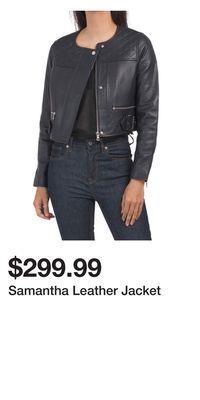TJ Maxx Samantha leather jacket offer