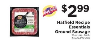 ShopRite Recipe essentials ground sausage offer