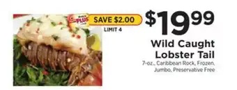 ShopRite Wild caught lobster tail offer
