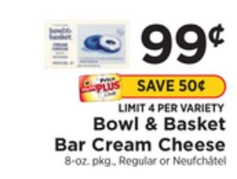 ShopRite Bar cream cheese offer