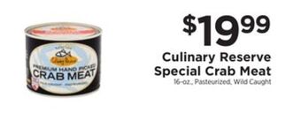 ShopRite Special crab meat offer