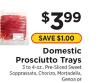 ShopRite Prosciutto trays offer