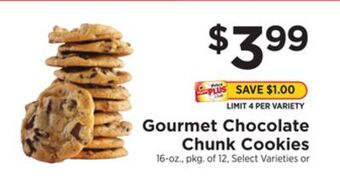 ShopRite Gourmet chocolate chunk cookies offer