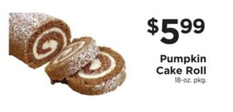ShopRite Pumpkin cake roll offer