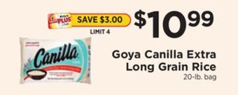 ShopRite Canilla extra long grain rice offer