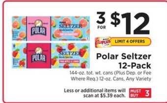 ShopRite Seltzer 12-pack offer