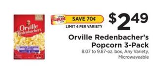 ShopRite Popcorn 3-pack offer